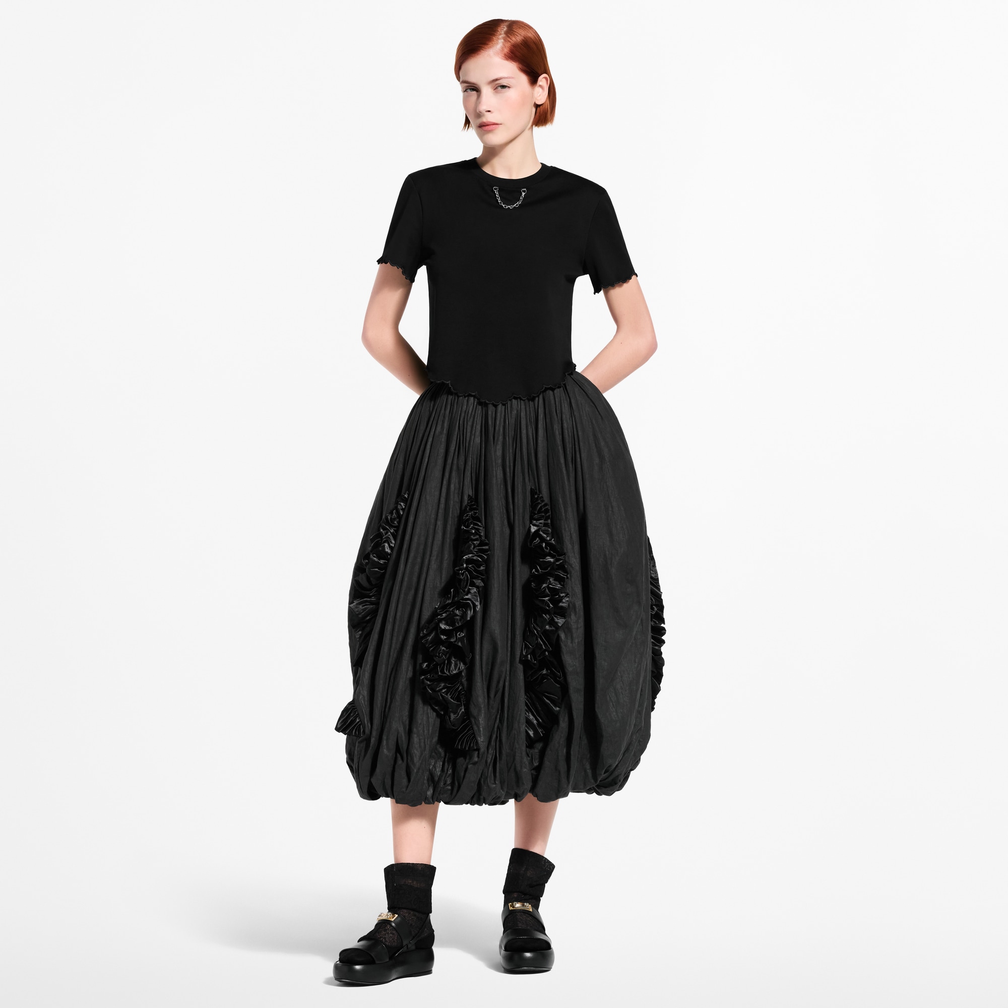Scallop Hem Crop Top - Women - Ready-to-Wear | LOUIS VUITTON ®